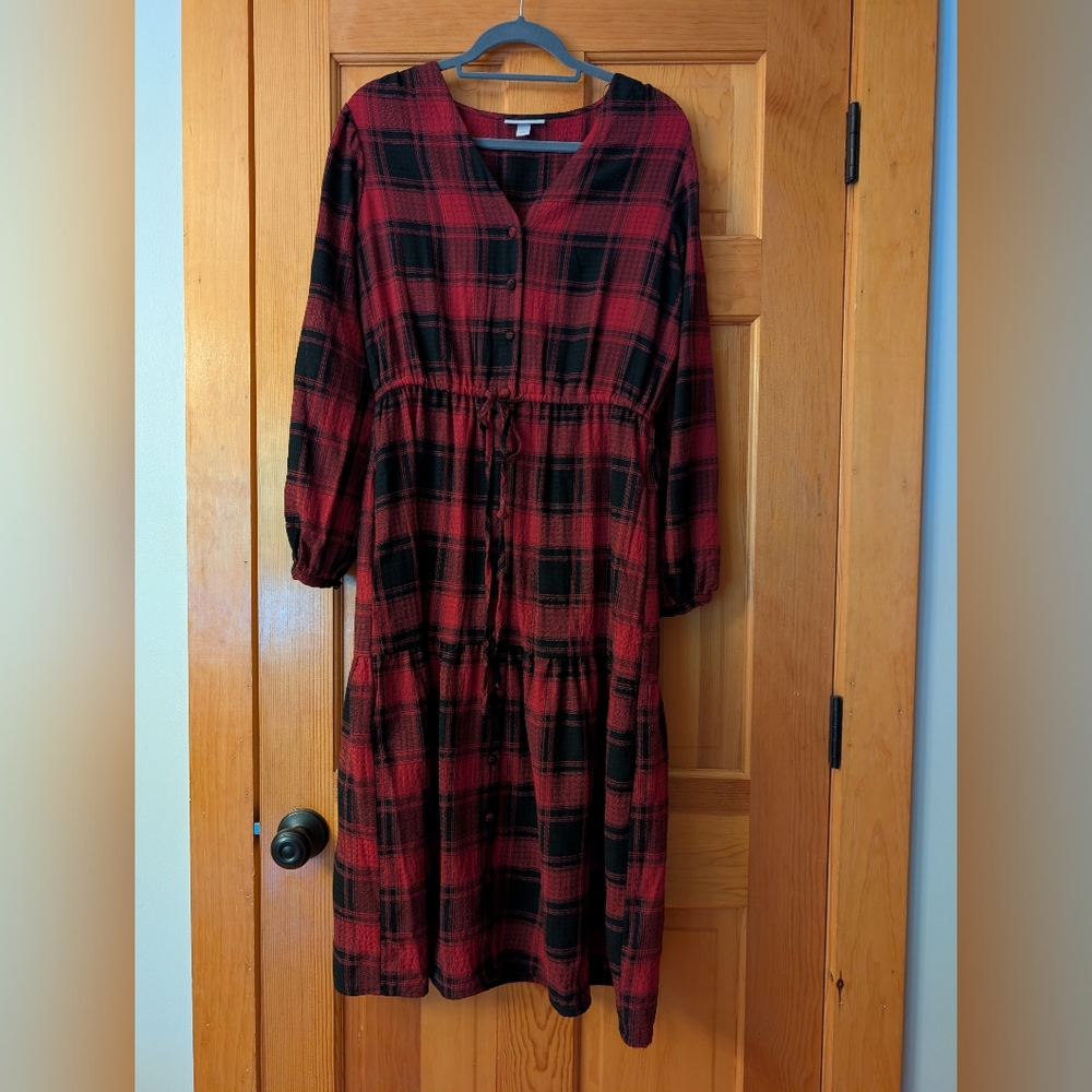 Knox Rose Plaid Dress M